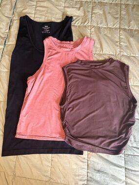 Women’s Sleeveless Tank Top - Black, Pink, Brown